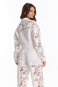 Celeste Jean Jacket - White (Preorder)