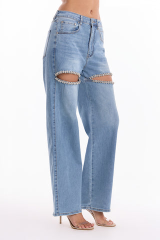 Ivanka Crystal Jean - Medium Blue (Preorder)