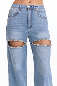 Ivanka Crystal Jean - Medium Blue