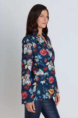 Cheryl Single Breasted Blazer - Midnight Garden