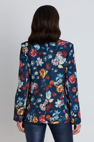 Cheryl Single Breasted Blazer - Midnight Garden