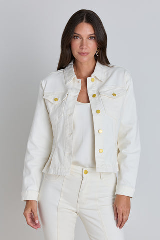 Bethanie Denim Jacket - Ivory