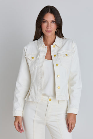 Bethanie Denim Jacket - Ivory