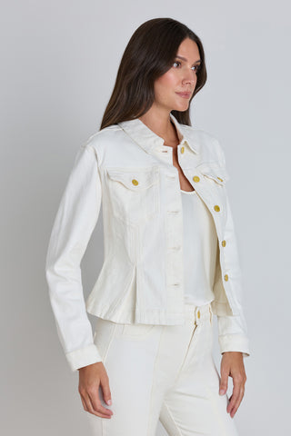 Bethanie Denim Jacket - Ivory