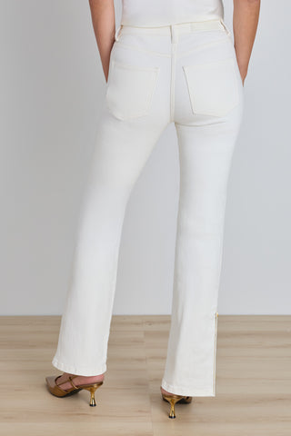 Veronica Button Jean - Ivory