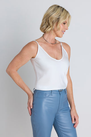 Yara Silk Camisole - White