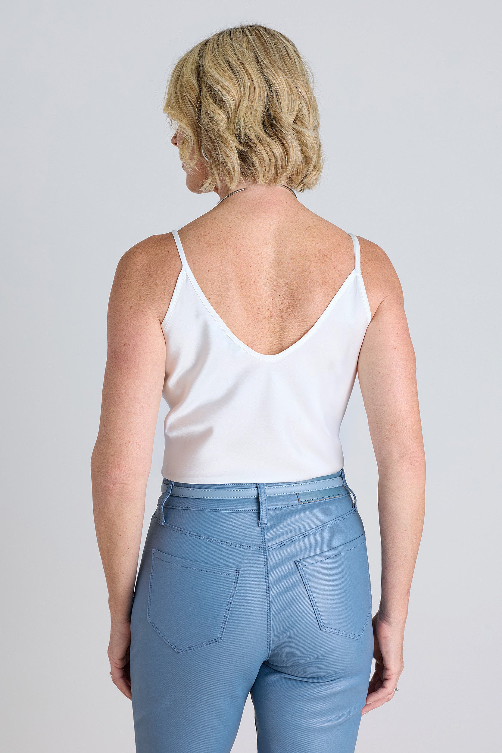 Yara Silk Camisole - White | The Noli Shop
