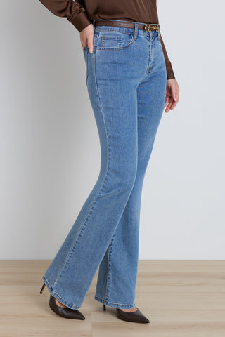Aria Flare Jean - Medium Blue