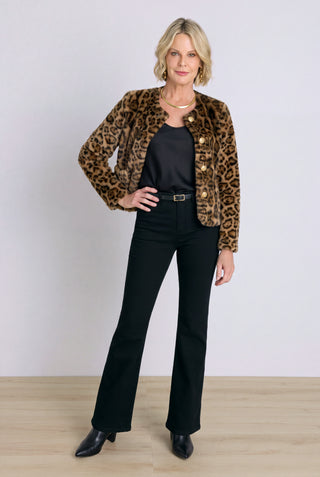 Aviva Fur Jacket in Leopard, additional view, The Noli Shop