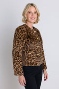Aviva Fur Jacket in Leopard, additional view, The Noli Shop
