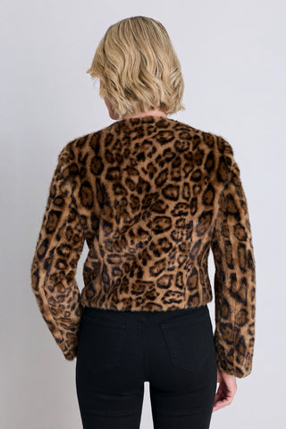 Aviva Fur Jacket in Leopard, additional view, The Noli Shop