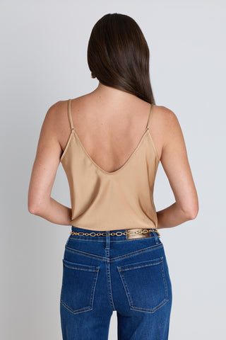 Yara Silk Camisole - Mocha