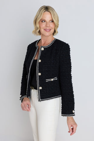 Joane Tweed Jacket - Black