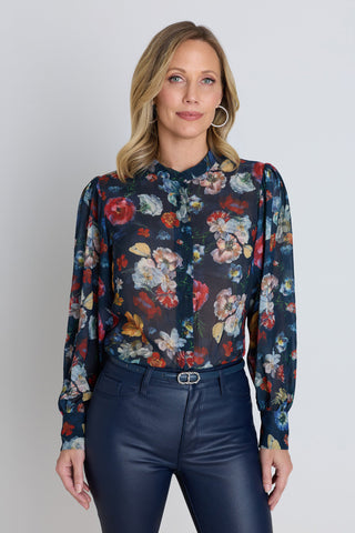 Colette Blouse - Midnight Garden