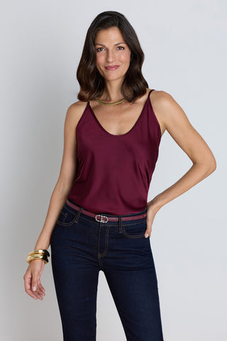 Yara Silk Camisole - Mulberry