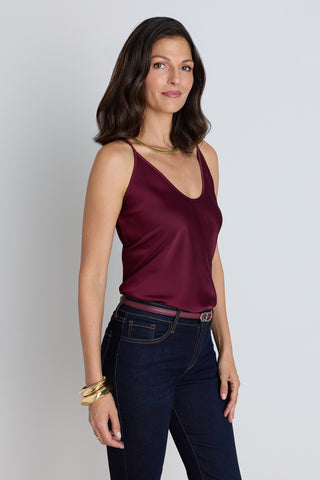 Yara Silk Camisole - Mulberry
