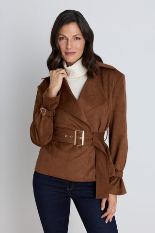 Ellen Suede Jacket - Chestnut