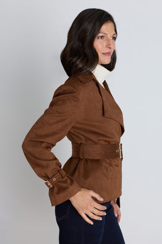 Ellen Suede Jacket - Chestnut