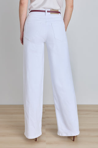 Kaia Pearl High Rise Jean - White