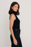Lynne Knit Halter Top - Black