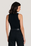 Lynne Knit Halter Top - Black
