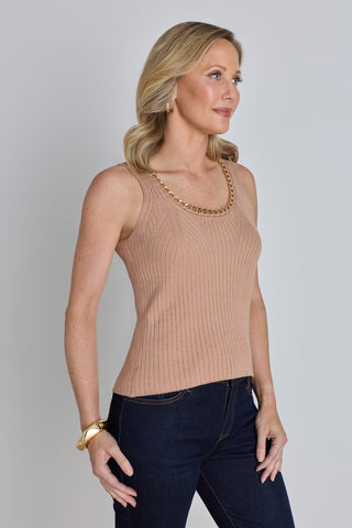 Millie Knit Tank - Mocha