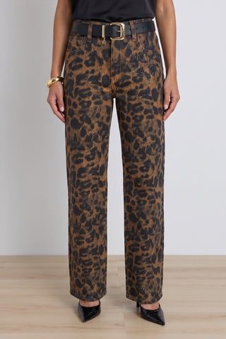 Marilyn Straight-Leg Jean - Leopard