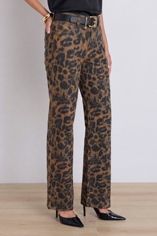 Marilyn Straight-Leg Jean - Leopard
