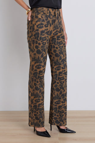 Marilyn Straight-Leg Jean - Leopard