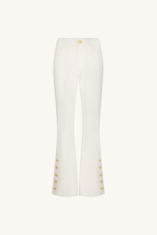 Veronica Button Jean - Ivory
