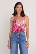 Yara Silk Camisole - Bright Orchid
