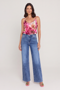 Yara Silk Camisole - Bright Orchid