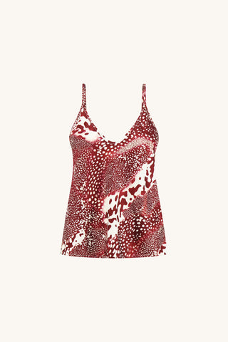Yara Silk Camisole - Garnet Crush