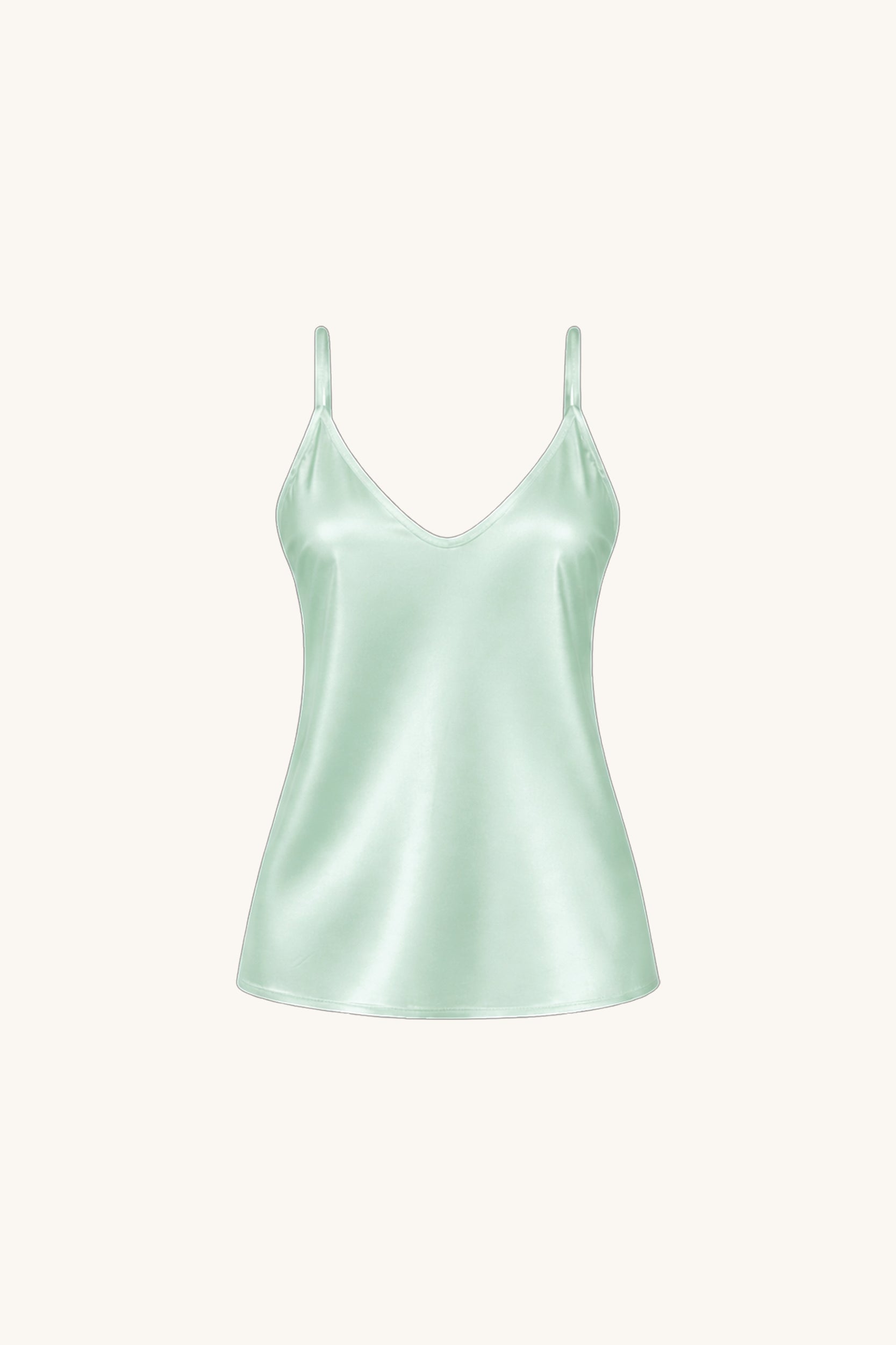 Yara Silk Camisole - Mint | The Noli Shop