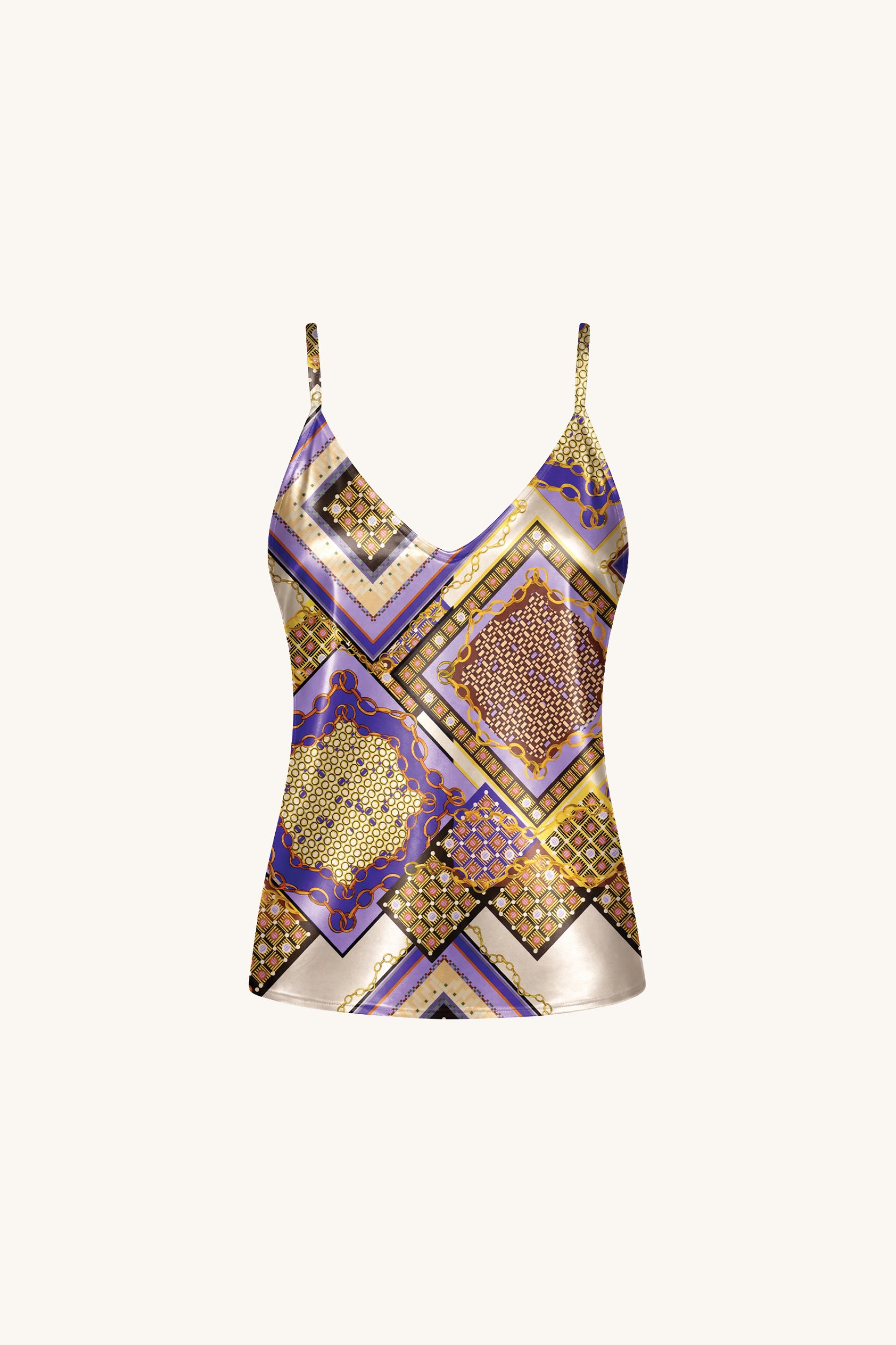 Yara Silk Camisole - Riviera Chain | The Noli Shop