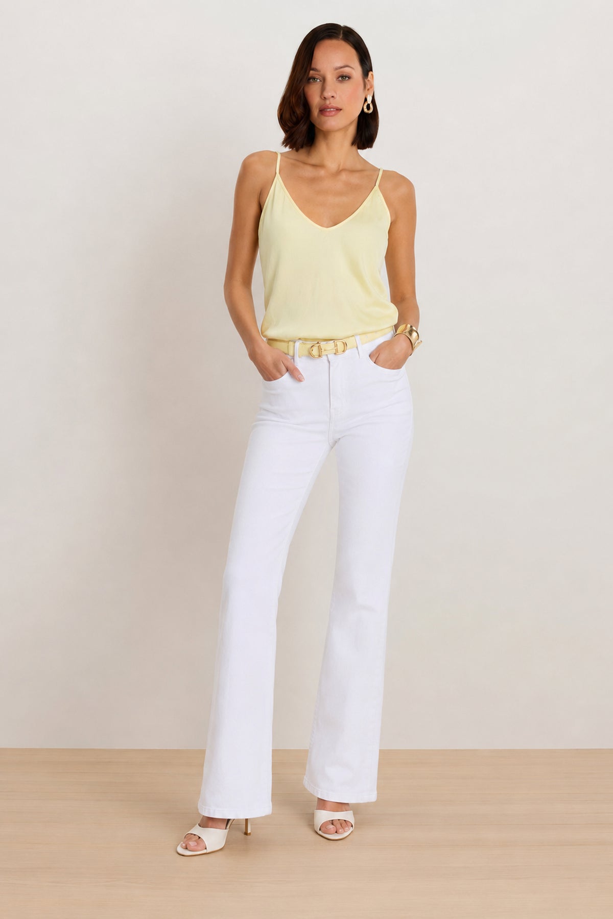 Yara Silk Camisole - Sunshine Yellow | The Noli Shop
