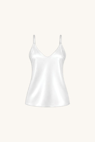 Yara Silk Camisole - White