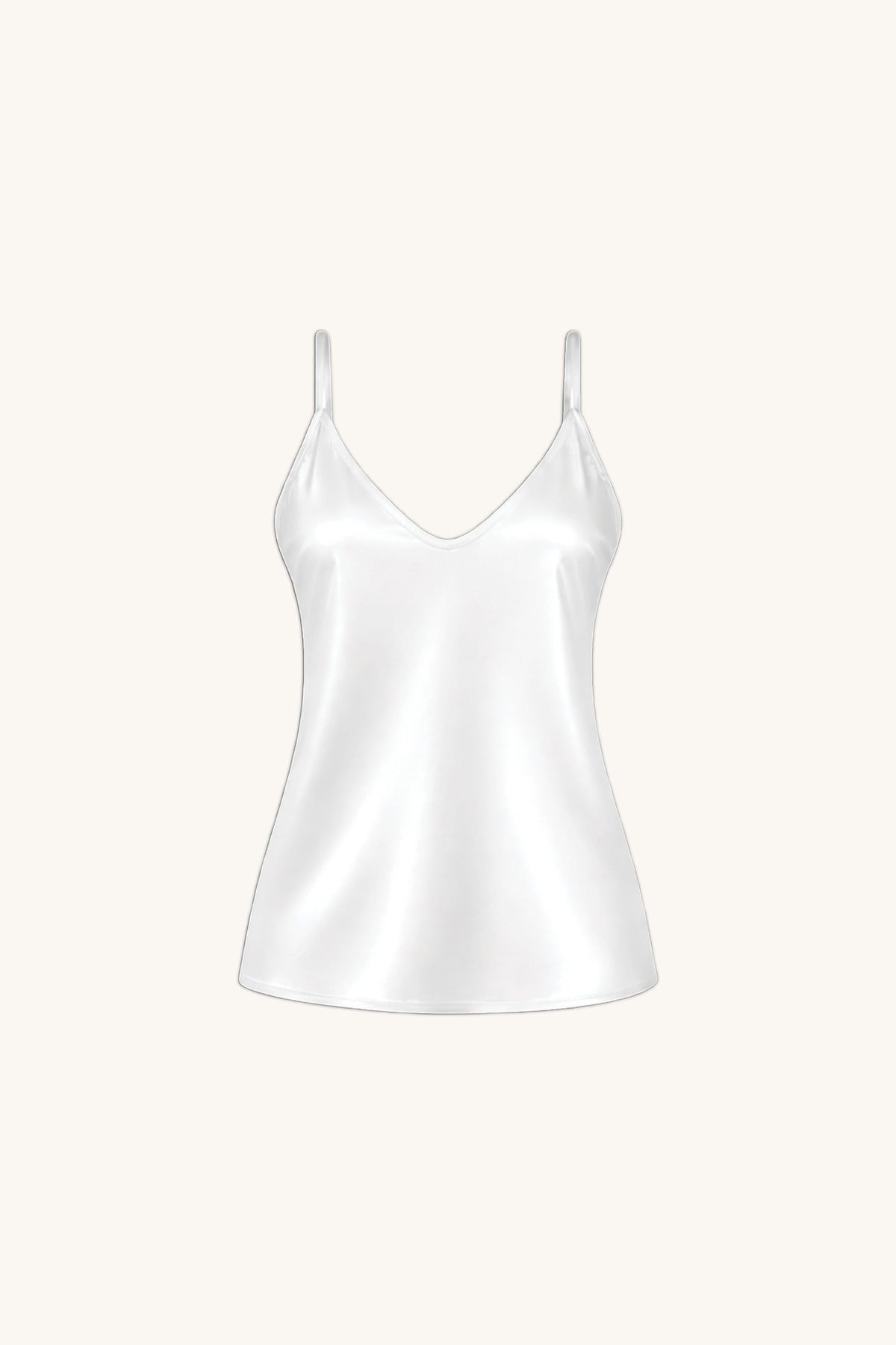 Yara Silk Camisole - White | The Noli Shop