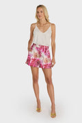Nora Silk Short - Bright Orchid