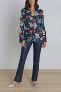 Cheryl Single Breasted Blazer - Midnight Garden