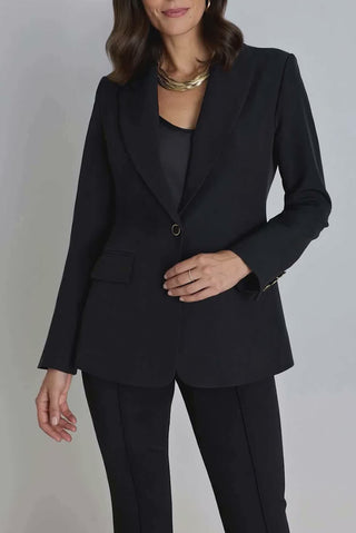 Cheryl Single Breasted Blazer - Black