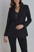 Cheryl Single Breasted Blazer - Black
