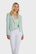 Gabrielle Double Breasted Blazer - Mint