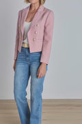 Gabrielle Double Breasted Blazer - Blush