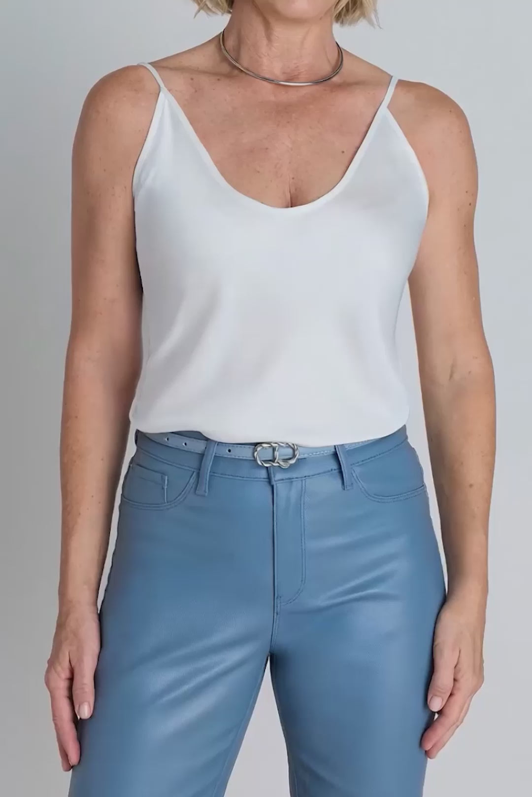 Yara Silk Camisole - White | The Noli Shop
