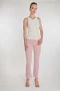 Mary Embellished Top - Pearl