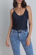 Yara Silk Camisole - Oxford Navy