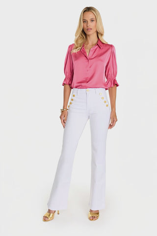 Allegra Bootcut Jean - White