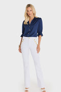 Cindy Ruffle Sleeve Blouse - Navy