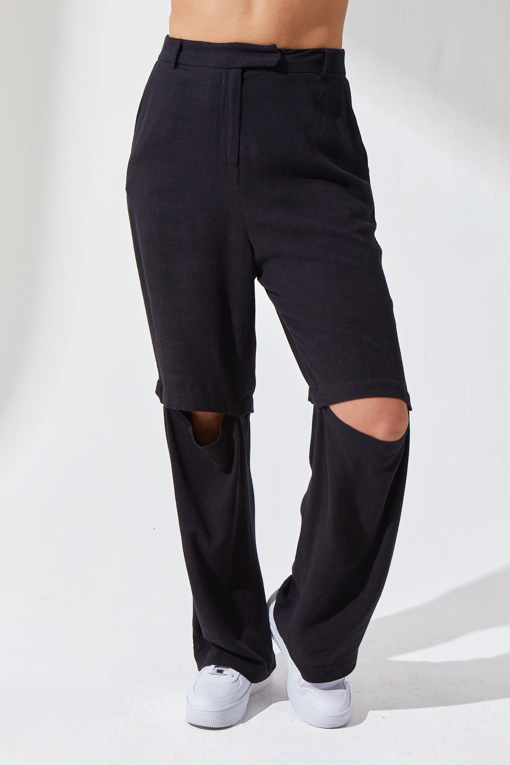 Essential Linen Pant - Black